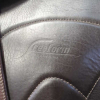 16" Freeform Classic Trail Treeless Saddle, HAF Equitation Saddle Pad, T-Bar Leathers, Pommel Strap, Rainbow Saddle Cover, 3x leather ties