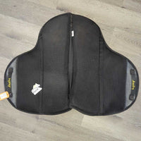 Treeless Saddle, HAF Equitation Saddle Pad, T-Bar Leathers, Rainbow Saddle Cover