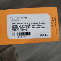 27 String Mohair String Cinch, 2x D Rings *vgc, clean, stains, hairy, rubs
