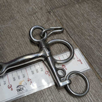 Thin Jointed SS Pelham, Chain *vgc/xc, mnr stains & residue