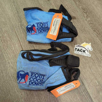 2 Cooling Wraps/Boots, velcro *gc, faded, mnr residue & stains, clean