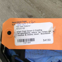 2 Cooling Wraps/Boots, velcro *gc, faded, mnr residue & stains, clean