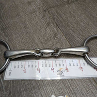 Med French Link Loose Ring Bit, locking center lozenge *gc, v.dirty, residue, rust spoits