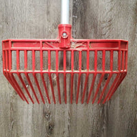 Plastic Pitch Fork, Ergonomic Aluminum Handle, foam handle *gc, clean, faded, marker