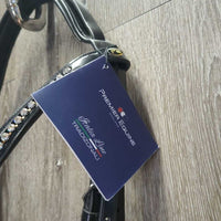 Rsd/Padded Monocrown Dressage Bridle, Bling, Crank, Flash, Bag, Tag *new