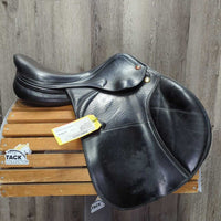 17" MN *4.25" Prestige Meredith Close Contact, 2 Billet Guards, Med Front & Large Back Blocks, Wool Flocking, Flaps: 14.25"L x 13"W Serial # 17 32 0320608 C 3 L