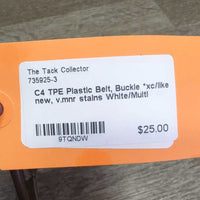 TPE Plastic Belt, Buckle *xc/like new, v.mnr stains