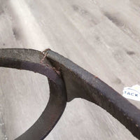 Leather Foal Halter, lead - catch strap *gc, dirt, chews, tiwst, edge scrapes, ONLY 1 Crown dry, creases