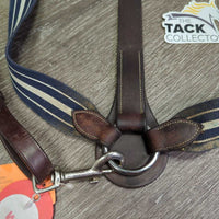 Leather & Ellastic Breastplate, Running Martingale Attachement, snaps *gc/xc, clean, dirty, stiff, residue, hair, faded, stains