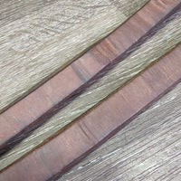 Thick Leather & Soft Rubber Roper - Barrel Loop Reins, 2x Conway Buckles *gc/fair, clean, stains, residue, film, v.creased, ?folds & wavy, xholes