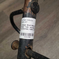 4 Hook Stall Mount Tack - Bridle Rack *fair, scrapes, tape, rust, scratches, rubs, bent