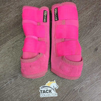 Front & Hind Neoprene Closed Sports Boots. velcro *vgc/gc, dirt, stains, hair