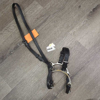 Soft Leather adjustable Lever Noseband *vgc, clean, mnr slices, chips, rubs & peeling edges
