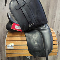 17" M 4.75" Euroriding Titan II Dressage Saddle, Green Nylon/Fleece Lined Saddle Storage - Carry Bag, Wool Flocking, xlg Rear Gusset Panels, XLg External Front Blocks, Flaps: 16.5"L x 11"W Serial #: 302 080 323 17