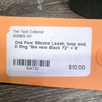 Silicone Leash, loop end, D Ring *like new