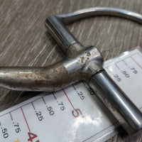 Sweet Iron Med Port Mullen Mouth Hunter D Ring Bit *vgc/gc, clean & dirty, residue, scratches
