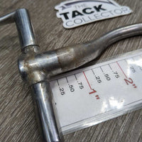 Sweet Iron Med Port Mullen Mouth Hunter D Ring Bit *vgc/gc, clean & dirty, residue, scratches