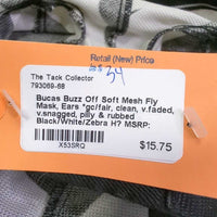 Soft Mesh Fly Mask, Ears *gc/fair, clean, v.faded, v.snagged, pilly & rubbed