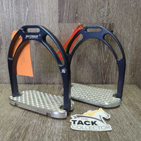 Aluminum Anatomic Wide Base Stirrup Irons *xc, mnr scratches, scrapes & dust