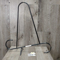 Portable Stall Mount Wire - Metal Saddle Rack *gc, rubs, scratches, scrapes, rusty, missing caps, residue, peeled