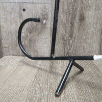 Portable Stall Mount Wire - Metal Saddle Rack *gc, rubs, scratches, scrapes, rusty, missing caps, residue, peeled