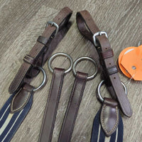 Leather & Elastic Breastplate, Running Martingale Attachment *vgc, clean, stains, residue, mnr scrapes & dents