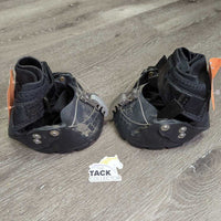 2 Hoof Boots, attached Gaiters, 2 Straps *xc/like, clean mnr dirt/residue & hair, older