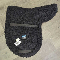 v.Thick Fleece Fitted Dressage Saddle Pad *vgc, clean, mnr hair, clumpy