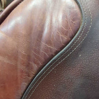 18.5" MW 5.5" Crosby Marathon Endurance Saddle, 2 Billet Guards, Wool Flocking, Long Front Pencil Blocks, Padded Seat, Flaps: 15.5"L x 15"W Serial #: S6635