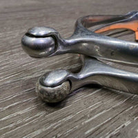 Fine Side Roller Ball Spurs *gc, clean & dirty/gunky