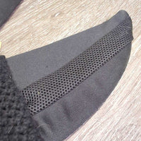 Crochet Fly Veil Ear Bonnet, Soundproof Ears, piping, mesh ear edges *vgc, clean & mnr inner dirt?fading, older?