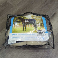 "Competition Sheet" NewMarket Fleece Keyhole Quarter Sheet, tail, bag *vgc, clean, mnr hair, rubs & stains