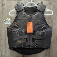 JUNIORS Hard Cell Safety Vest, velcro *gc, mnr loose threads, dirty, dusty, hair & rubs *04/2021