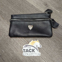 Classic Rider Leather Purse - Wristlet, 2x Zippers *xc/like new, clean, NO wrist strap