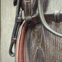 FS Monocrown Bridle, Mondega Rubber Reins *vgc/gc, mnr dirt, NO Flash, rubs, creases, scuffs & edge scrapes
