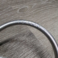 "MB 10" Thin Curved French Link Loose Ring Bit, v.small flat center bar *vgc/xc, clean, mnr rubs, scuffs, stains & residue