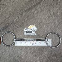 "MB 10" Thin Curved French Link Loose Ring Bit, v.small flat center bar *vgc/xc, clean, mnr rubs, scuffs, stains & residue