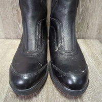 Dress Boots, zips *vgc/xc, shortened inside tops, mnr dirt, scuffs, dent & stain?paint, Sticky Zip:L