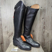 Pr Field Boots, 2 Black Forms *xc/like new, v.mnr bubbled logos, scratches, dirt & hair