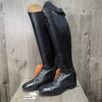 Pr Field Boots, 2 Black Forms *xc/like new, v.mnr bubbled logos, scratches, dirt & hair