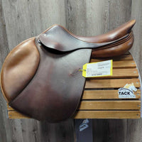 17.5" M *4.75" Amerigo Farouche Close Contact, 2 Billet Guards, Yellow Amerigo Cover, Med Front & Back Blocks, Wool Flocking, Flaps: 13.5" W x 13.5"W Serial # 17 1/2 N 1055036 M 2