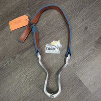 Aluminum & Nylon (Vinyl Lined) Web Nutcracker Cribbing Collar *vgc/gc, clean, mnr hole rubs & pulls, faded, stains