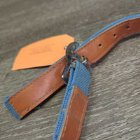 Aluminum & Nylon (Vinyl Lined) Web Nutcracker Cribbing Collar *vgc/gc, clean, mnr hole rubs & pulls, faded, stains