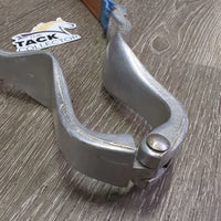 Aluminum & Nylon (Vinyl Lined) Web Nutcracker Cribbing Collar *vgc/gc, clean, mnr hole rubs & pulls, faded, stains