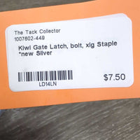 Kiwi Gate Latch, bolt, xlg Staple *new