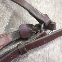 PaddedAdjsutable Monocrown Drop Noseband *gc, v.scraped, mnr dusty, dirty & hair