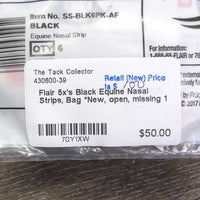 5x's Black Equine Nasal Strips, Bag *New, open, missing 1