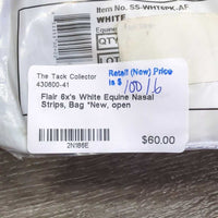 6x's White Equine Nasal Strips, Bag *New, open