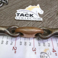 LS Sweet Iron French Link Pelham Bit, Copper Center Lozenge, chain *vgc, clean, stains, scratches, scuffs