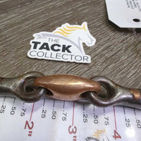 LS Sweet Iron French Link Pelham Bit, Copper Center Lozenge, chain *vgc, clean, stains, scratches, scuffs